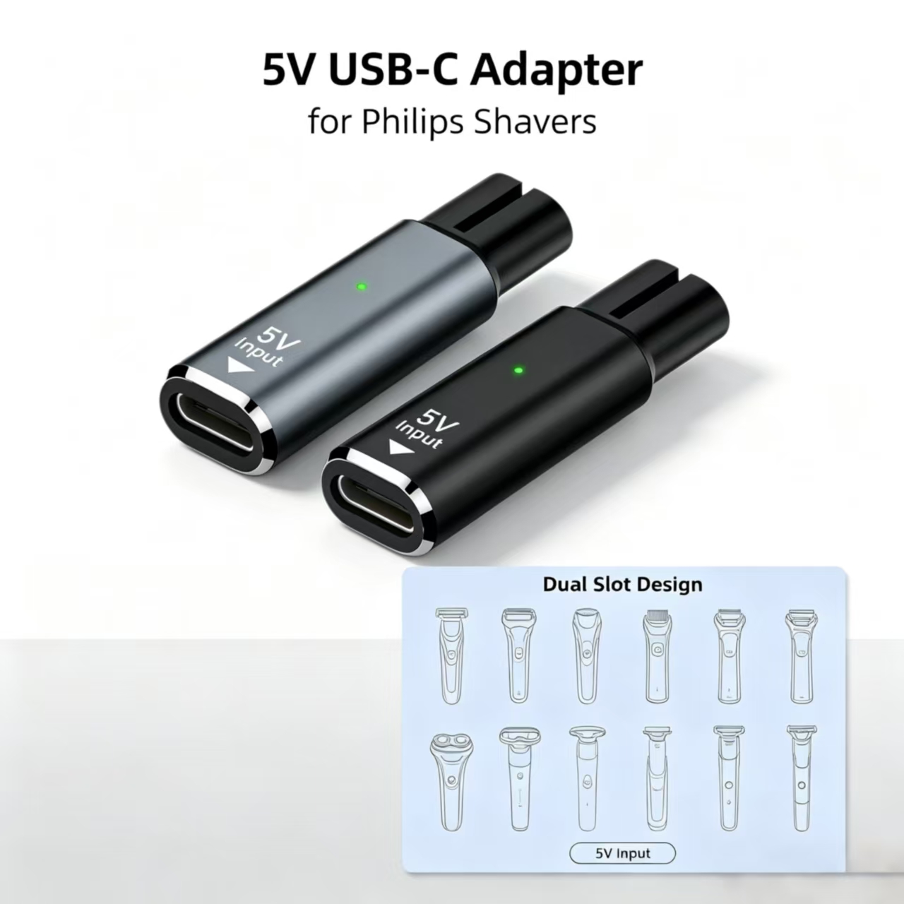 Electric Shaver Rotary - Adapter USB-C z gniazdem żeńskim typu