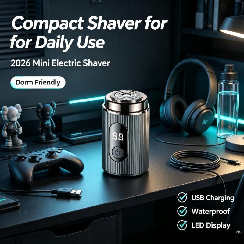 2026 Mini Elektryczna Golarka  – Mens Grooming Travel Kit recenzja i cena