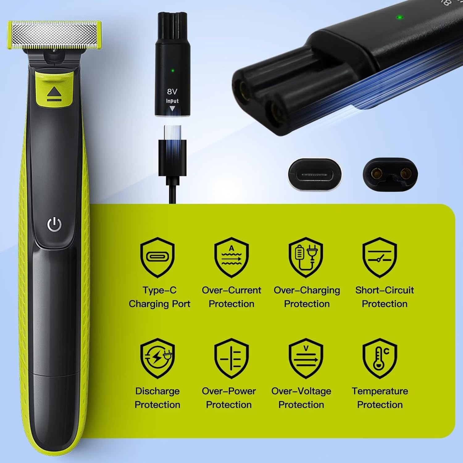 Ładowarka 8V HQ850 Type-C do g – Electric Shaver Rotary recenzja i cena